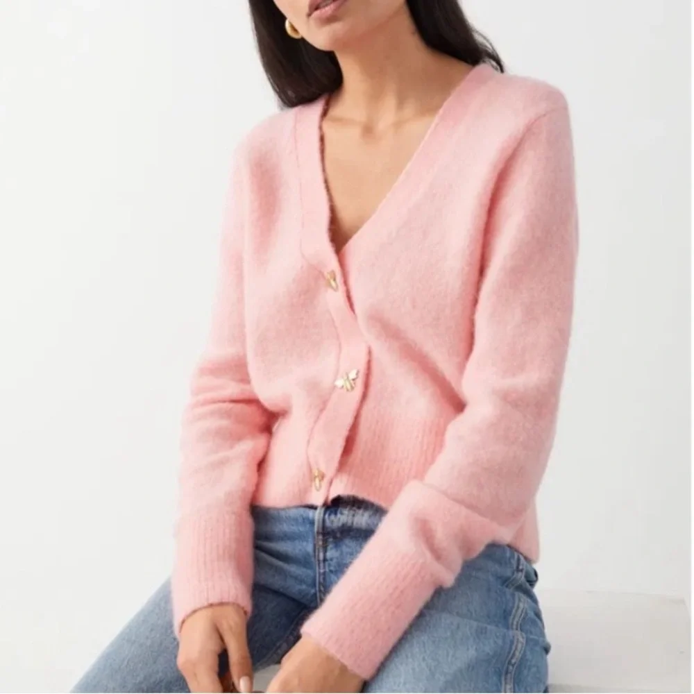 & Other Stories Pink Bee Sweater - Picture 1 of 5